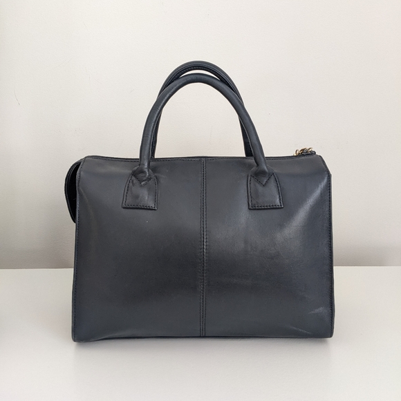 GIANA BERNINI Genuine Leather Handbag, Blue - Picture 2 of 12